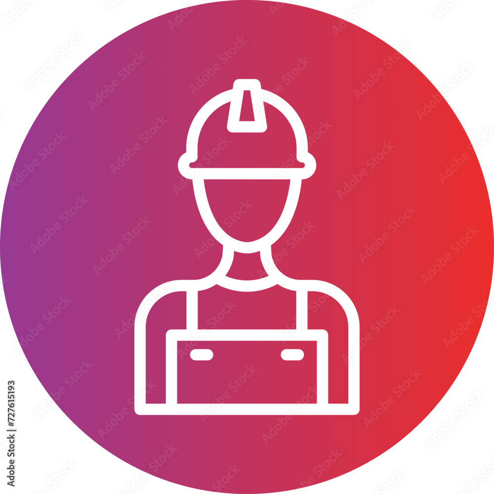 Builder Male Icon Style
