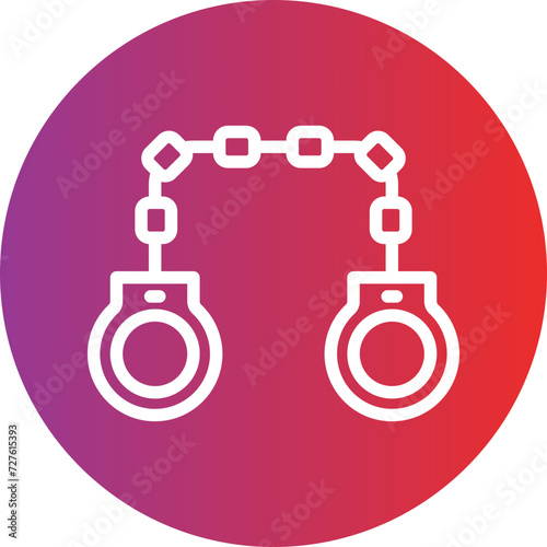 Handcuffs Icon Style