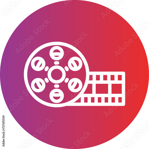 Film Reel Icon Style