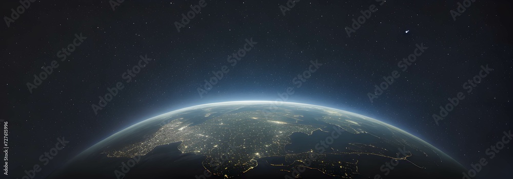 Obraz premium 宇宙のから見た地球