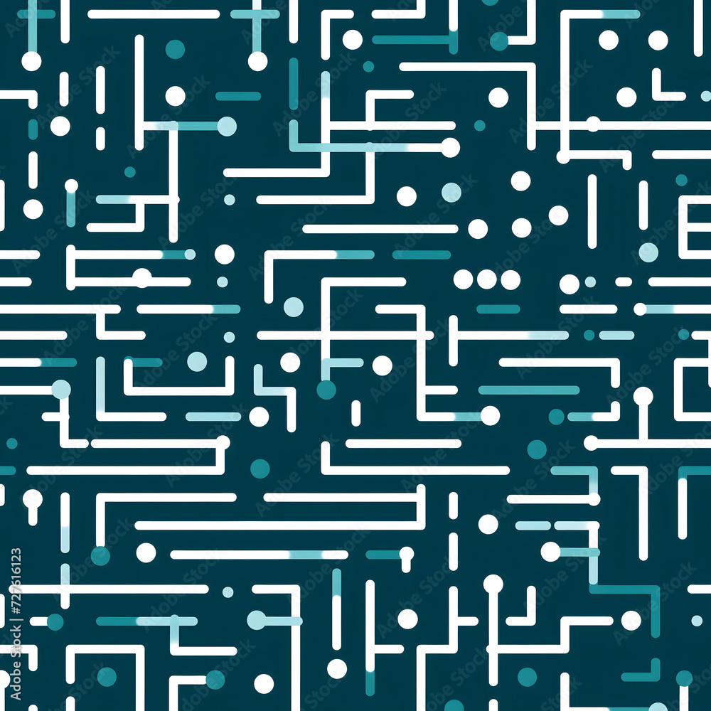 Digital Dreams: An Abstract Texture of Lines and Dots