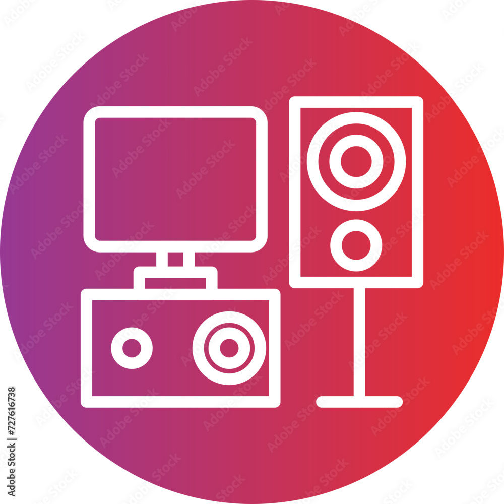Home Theater Icon Style Home Theater Icon Style