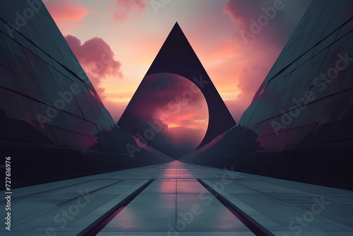 evil transcendence album cover, sleek digital render for the album, beyond realities style. generative AI photo