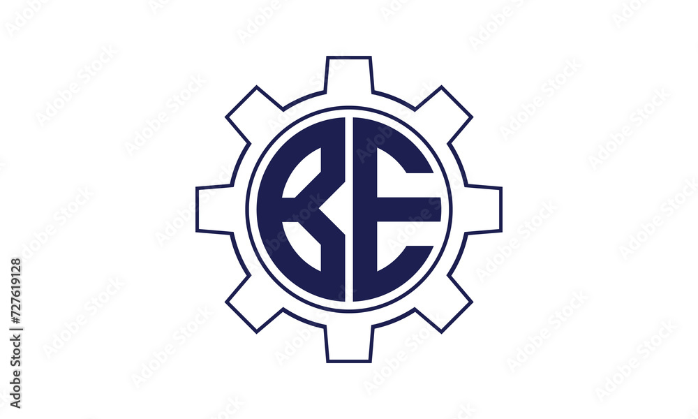 BE initial letter mechanical circle logo design vector template. industrial, engineering, servicing, word mark, letter mark, monogram, construction, business, company, corporate, commercial, geometric BE initial letter mechanical circle logo design vector template. industrial, engineering, servicing, word mark, letter mark, monogram, construction, business, company, corporate, commercial, geometric