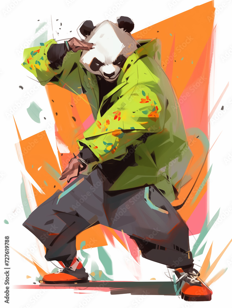 illustration of a panda illustration of a panda