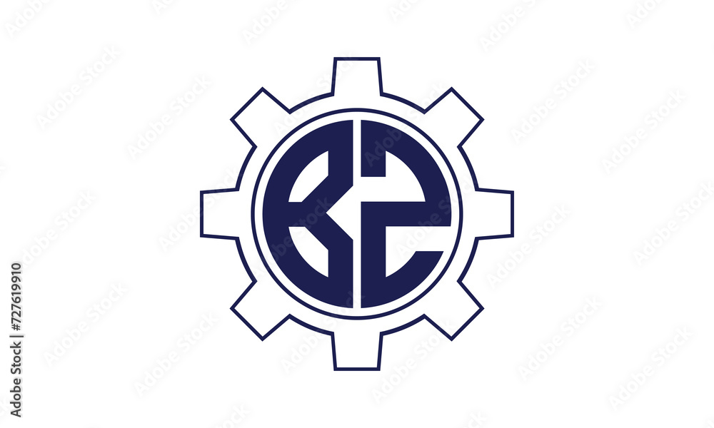 BZ initial letter mechanical circle logo design vector template. industrial, engineering, servicing, word mark, letter mark, monogram, construction, business, company, corporate, commercial, geometric BZ initial letter mechanical circle logo design vector template. industrial, engineering, servicing, word mark, letter mark, monogram, construction, business, company, corporate, commercial, geometric