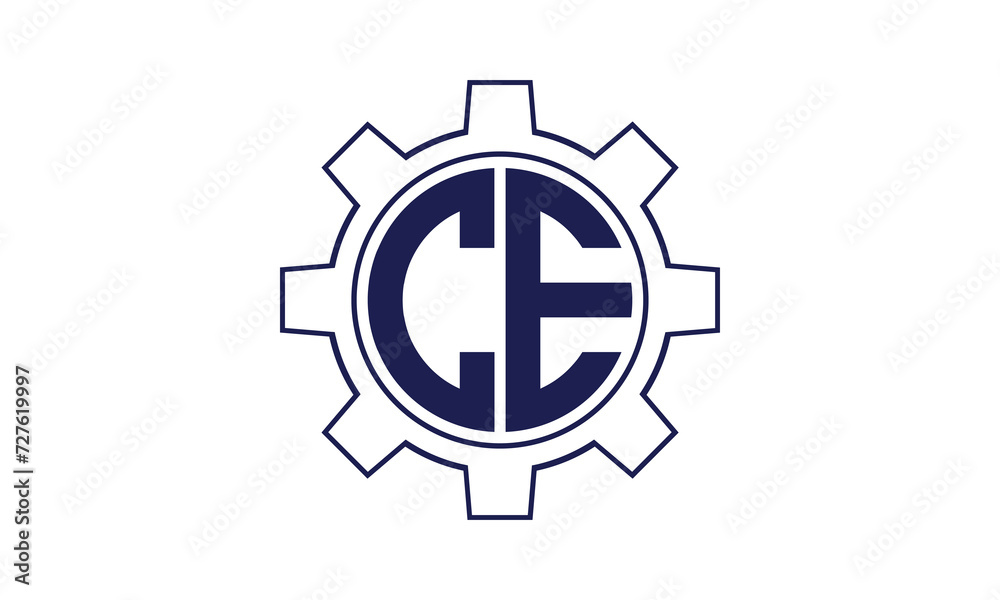 CE initial letter mechanical circle logo design vector template. industrial, engineering, servicing, word mark, letter mark, monogram, construction, business, company, corporate, commercial, geometric CE initial letter mechanical circle logo design vector template. industrial, engineering, servicing, word mark, letter mark, monogram, construction, business, company, corporate, commercial, geometric