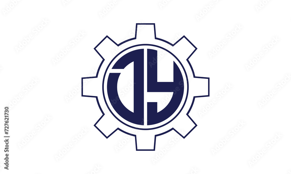 DY initial letter mechanical circle logo design vector template. industrial, engineering, servicing, word mark, letter mark, monogram, construction, business, company, corporate, commercial, geometric DY initial letter mechanical circle logo design vector template. industrial, engineering, servicing, word mark, letter mark, monogram, construction, business, company, corporate, commercial, geometric
