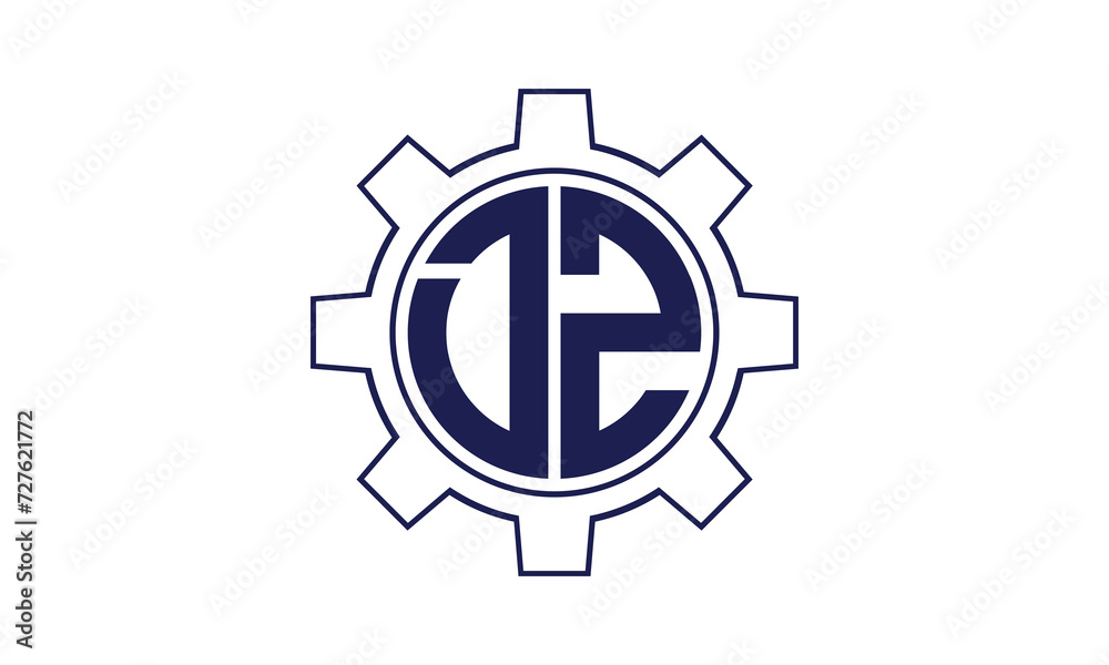 DZ initial letter mechanical circle logo design vector template. industrial, engineering, servicing, word mark, letter mark, monogram, construction, business, company, corporate, commercial, geometric DZ initial letter mechanical circle logo design vector template. industrial, engineering, servicing, word mark, letter mark, monogram, construction, business, company, corporate, commercial, geometric