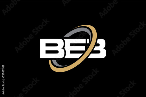 BEB creative letter logo design vector icon illustration photo