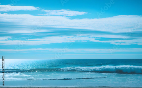 Sea of Tranquility: Gentle Ripples Under a Sky of Clouds