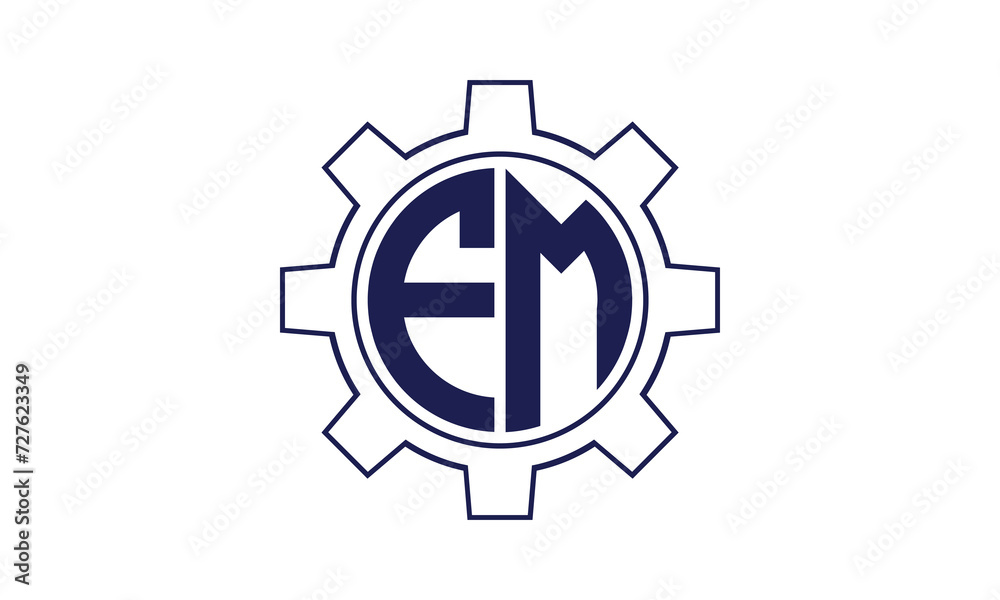 FM initial letter mechanical circle logo design vector template. industrial, engineering, servicing, word mark, letter mark, monogram, construction, business, company, corporate, commercial, geometric FM initial letter mechanical circle logo design vector template. industrial, engineering, servicing, word mark, letter mark, monogram, construction, business, company, corporate, commercial, geometric