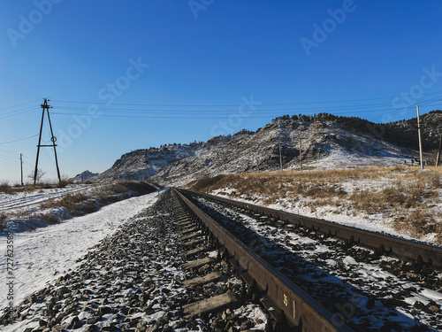 railway in the mountains