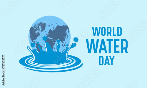 World Water Day Observed every year of March 22nd, Environment Protection Awareness Vector banner, flyer, poster and social medial template design.