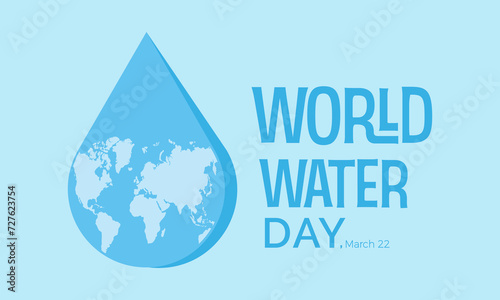 World Water Day Observed every year of March 22nd, Environment Protection Awareness Vector banner, flyer, poster and social medial template design.