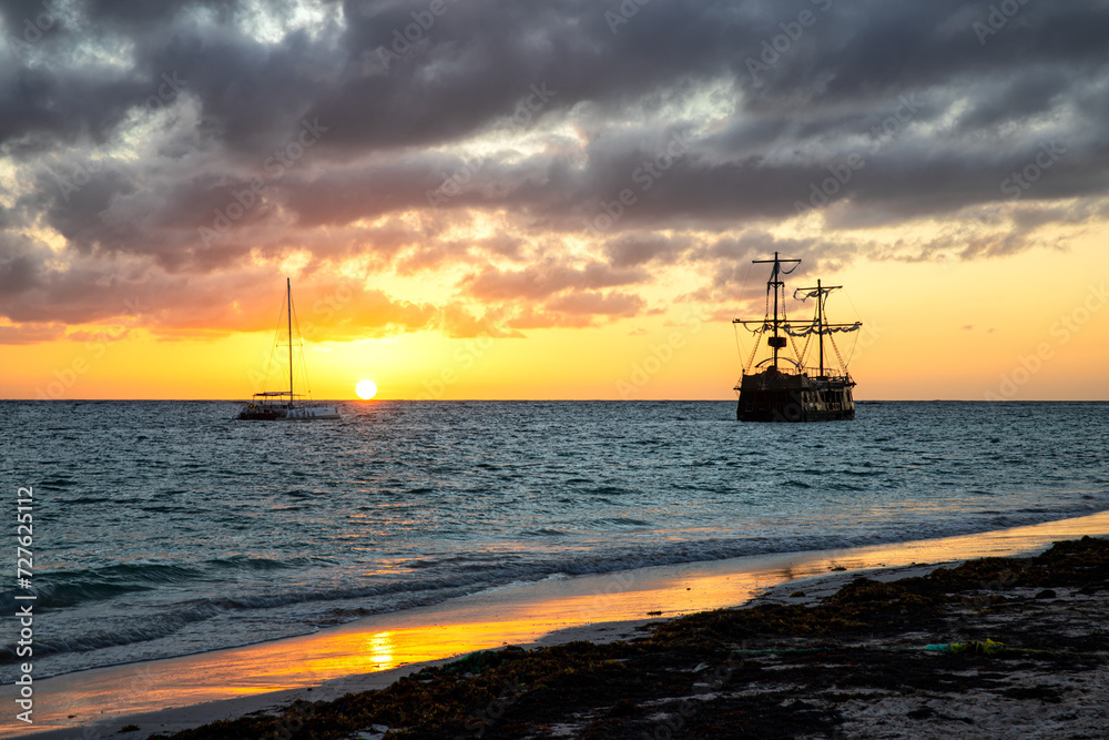 Sunrise at Bavaro Beach, Punta Cana, Dominican Republic