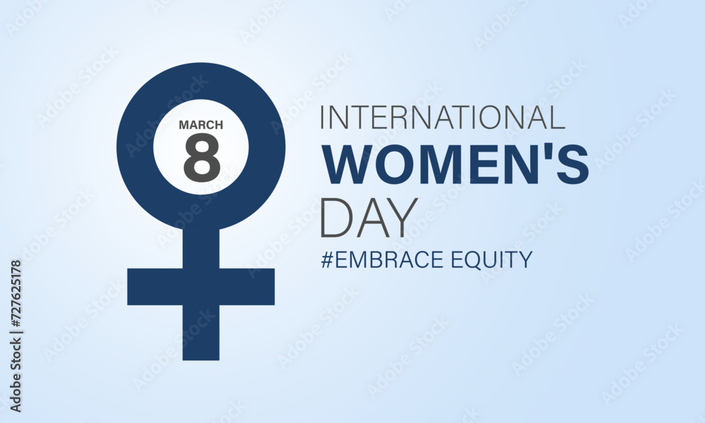 Obraz premium International Women's Day celebrated every year of March 8, Women's right Vector banner, flyer, poster and social medial template design.