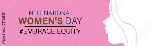 International Women's Day celebrated every year of March 8, Women's right Vector banner, flyer, poster and social medial template design.