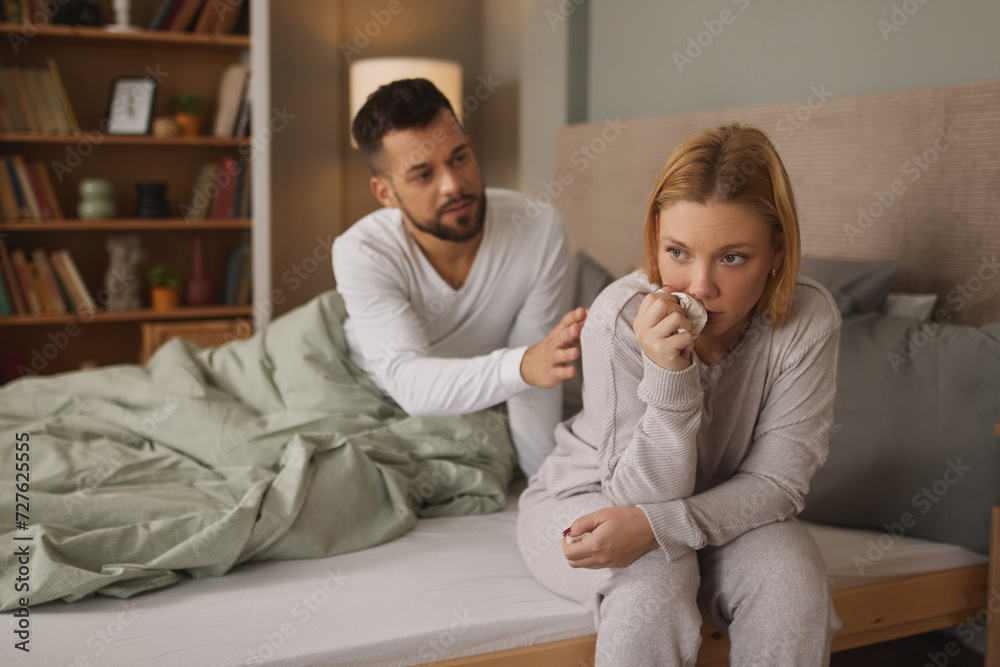Unhappy couple having crisis and difficulties in relationship Unhappy couple having crisis and difficulties in relationship