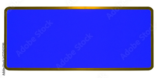Free Download Plaque métallique réfléchissante bleue - GFXLoad