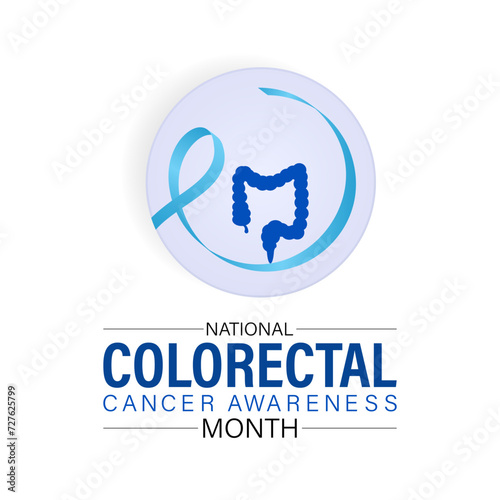 National Colorectal Cancer Awareness Month Observed every year of March, Medical Awareness Vector banner, flyer, poster and social medial template design.