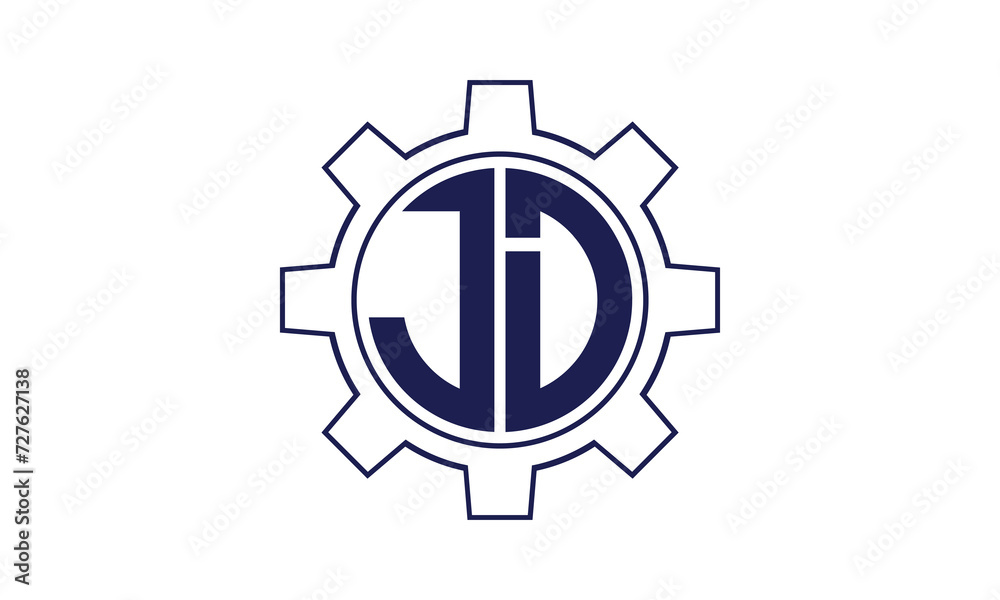 JD initial letter mechanical circle logo design vector template. industrial, engineering, servicing, word mark, letter mark, monogram, construction, business, company, corporate, commercial, geometric JD initial letter mechanical circle logo design vector template. industrial, engineering, servicing, word mark, letter mark, monogram, construction, business, company, corporate, commercial, geometric