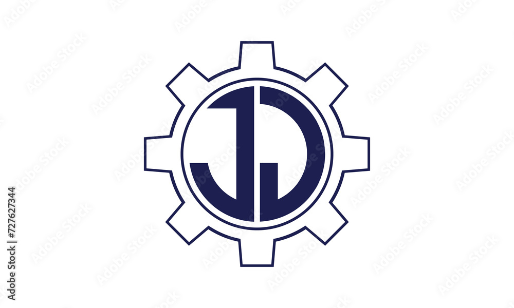 JJ initial letter mechanical circle logo design vector template. industrial, engineering, servicing, word mark, letter mark, monogram, construction, business, company, corporate, commercial, geometric JJ initial letter mechanical circle logo design vector template. industrial, engineering, servicing, word mark, letter mark, monogram, construction, business, company, corporate, commercial, geometric