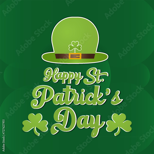 St. Patrick's Day Observed every year of March 17th, Patrick Celebration Vector banner, flyer, poster and social medial template design.