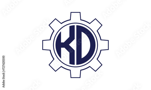 KO initial letter mechanical circle logo design vector template. industrial, engineering, servicing, word mark, letter mark, monogram, construction, business, company, corporate, commercial, geometric