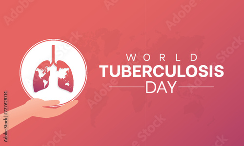 World Tuberculosis Day Observed every year of March 24, Medical Awareness Vector banner, flyer, poster and social medial template design.
