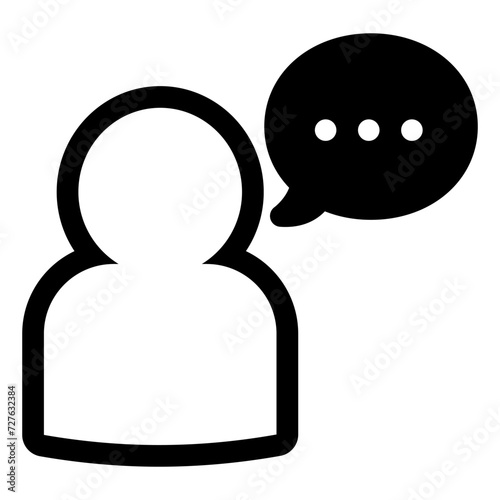 Talking icon