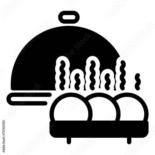 Catering icon, glyph icon style