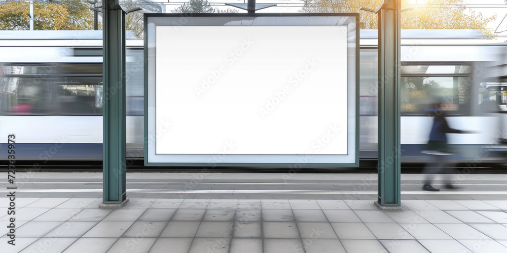 empty blackboard advertising on a bus stop,for advertising mockups and urban city concepts in design and presentations.Mock up Billboard Media Advertising Poster template at Bus Station city street empty blackboard advertising on a bus stop,for advertising mockups and urban city concepts in design and presentations.Mock up Billboard Media Advertising Poster template at Bus Station city street