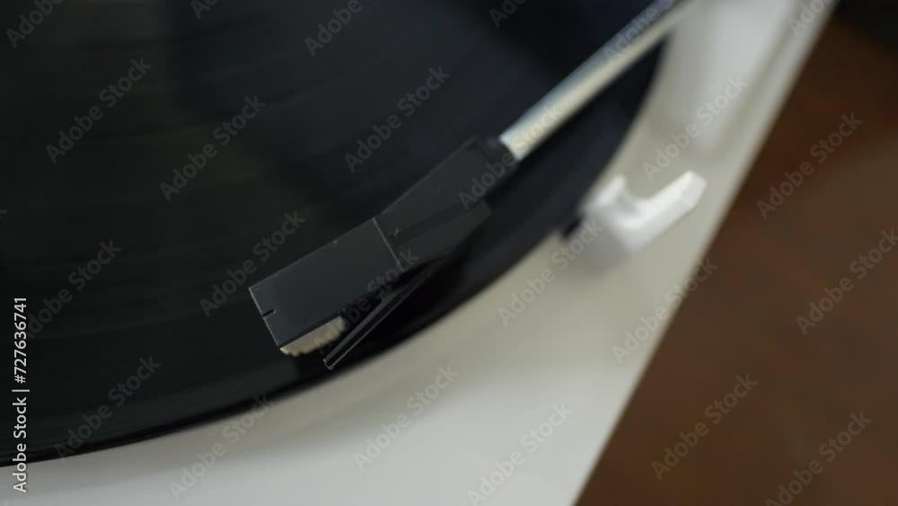 Close-up on the cartridge of a record player. Close-up on the cartridge of a record player.
