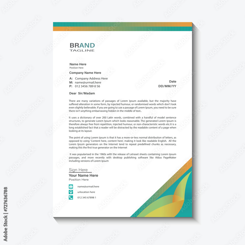 letterhead design
