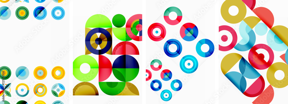 Round geometric elements and circles in background design for wallpaper, business card, cover, poster, banner, brochure, header, website Round geometric elements and circles in background design for wallpaper, business card, cover, poster, banner, brochure, header, website