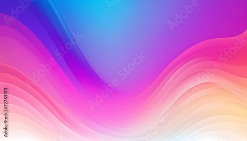 abstract 3D colorful wavy background. Ai