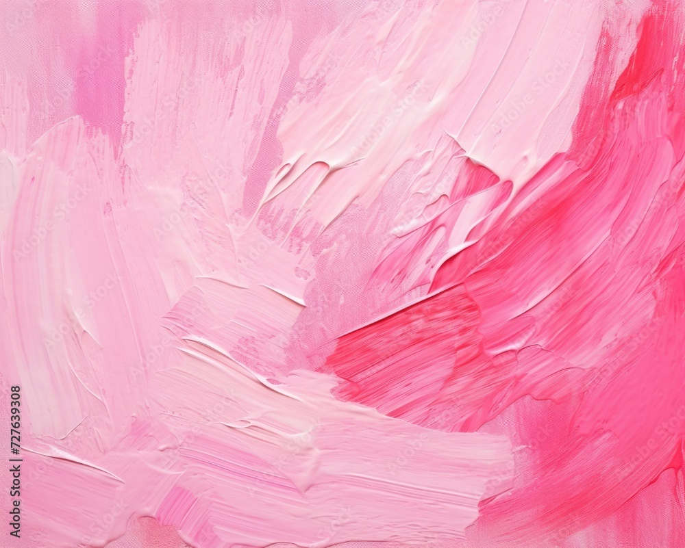 Abstract Pink Brush Stroke Background. Acrylic Artistic Reddening Artwork, Perfect for Banner