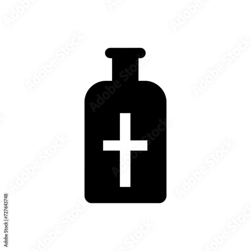 Holy water bottle icon