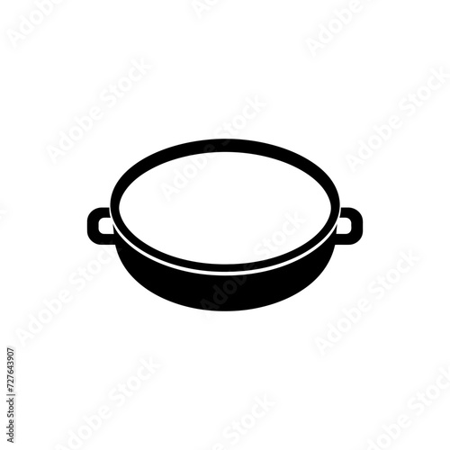 Paella pan icon