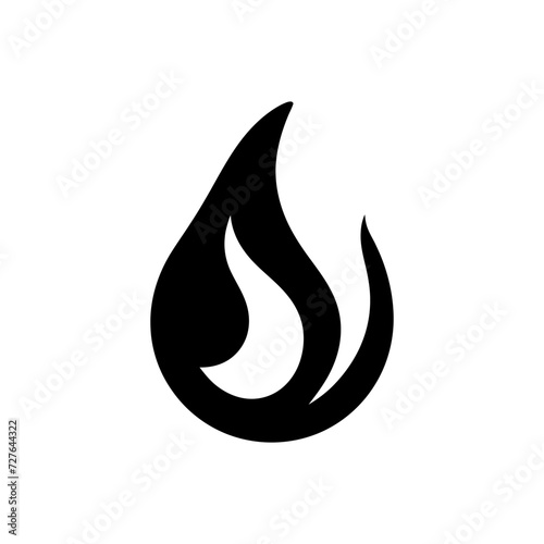 Burning fury flame icon