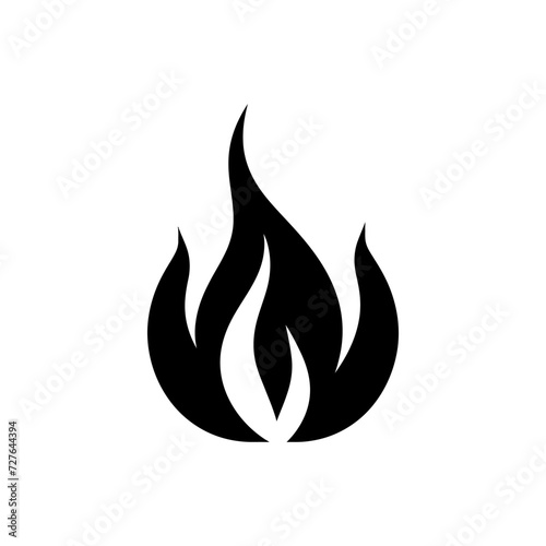 Fiery blaze flame icon