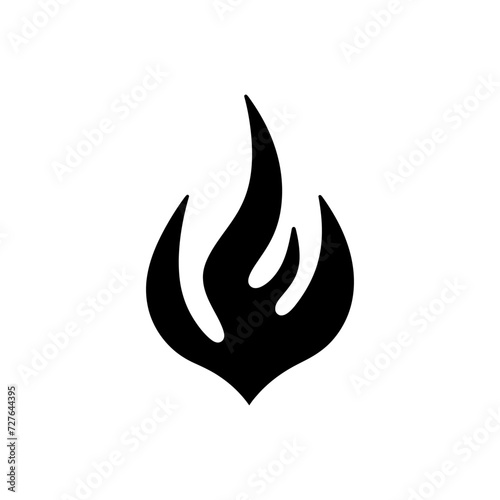 Fiery blaze flame icon