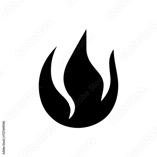 Solar sizzle flame icon