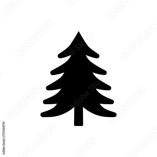 Spruce forest tree icon
