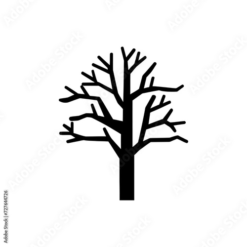 Willow forest tree icon