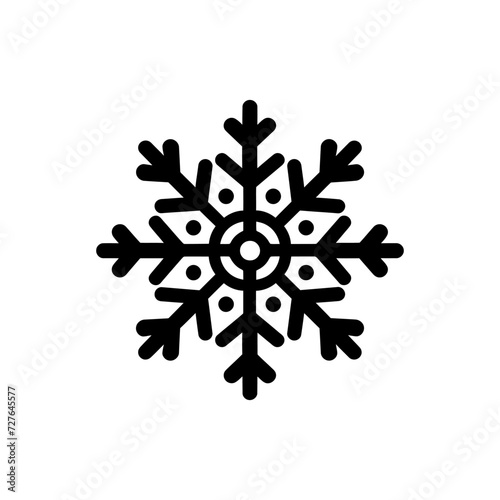 Pristine flurry snowflake icon