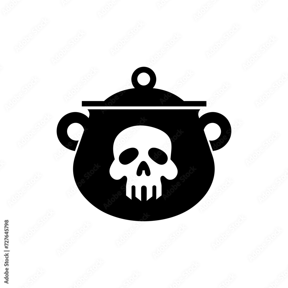 Fototapeta premium Cursed cauldron icon
