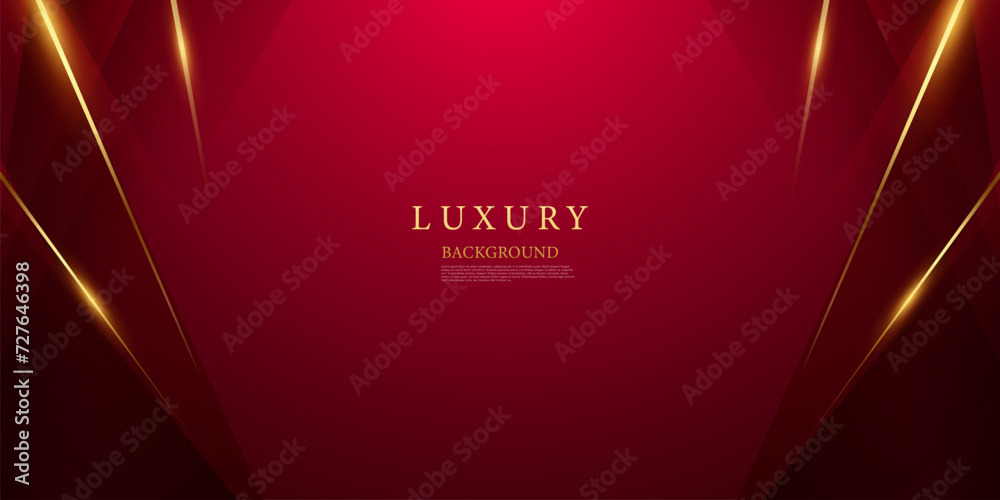 red background design With luxurious effect elements Vector illustration - obrazy, fototapety, plakaty 