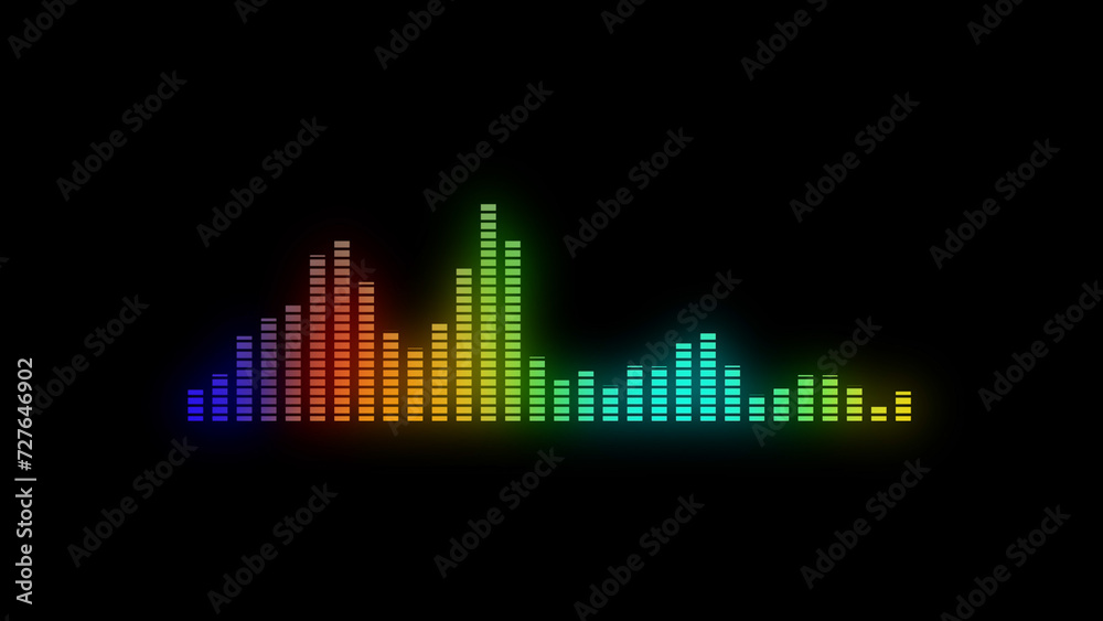 Audio spectrum waveform